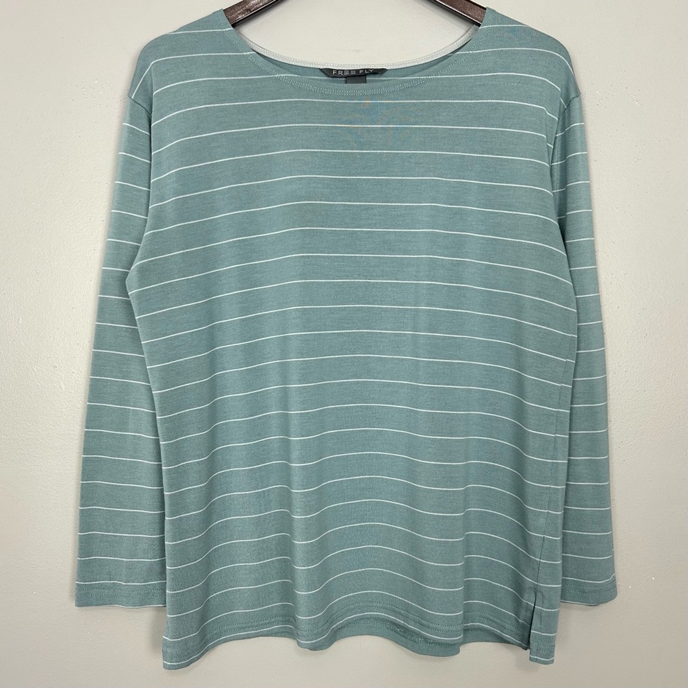 Freefly Bamboo Shoreline Tee Women’s Size L Long Sleeve Lightweight Stretch Knit